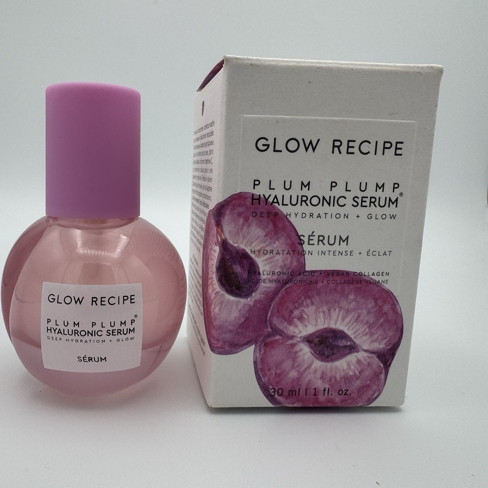 Glow Recipe ~ Plum Plump Hyaluronic Serum w/ Deep Hydration+Glow ~ 1 oz ~ NIB
